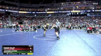 3A-175 lbs Cons. Round 2 - Antonio Loving, Southeast Polk vs Mason Tilley, Iowa City, City High