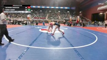 130 lbs Quarterfinal - Lilyahna Hancock, Sheridan vs Karly Sabey, Lyman