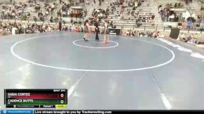 136 lbs 1st Place Match - Sarai Cortez, CA vs Cadence Butts, MI