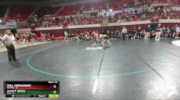 126 lbs 2nd Wrestleback And Semi-finals(16 Team) - Wyatt Hicks, Azle vs Will Hernandez, Melissa