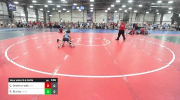 106 lbs Rr Rnd 2 - Quin Greenstreet, Central MD Wrestling vs Brayden Sidney, Grease Monkeys