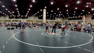 100 lbs Round 2 (4 Team) - Tarayiah Lattimore, Patriots WC Red vs Isabella Johnson, NC National Team