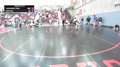120 lbs Cons. Round 3 - Alejandro Vega, Fighting Squirrels Wrestling Club vs Jeff Hill, Idaho