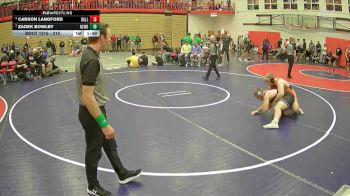 215 lbs Semifinal - Zadek Bowlby, Newberg vs Carson Langford, Dallas
