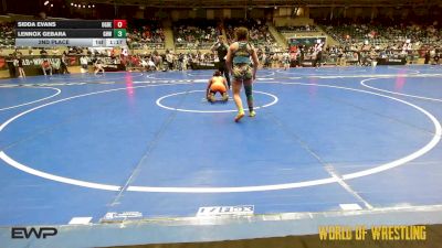 120 lbs 2nd Place - Sidda Evans, Ogden's Outlaws Wrestling Club vs Lennox Gebara, Greater Heights Wrestling