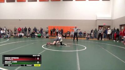 120 lbs Cons. Round 4 - Drew Spreng, Loudonville vs Brady Carr, Northmor