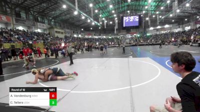 180 lbs Round Of 16 - August Vandenburg, Windsor Middle School vs Cooper Tellers, Lesher Middle School