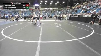 215 lbs Cons. Round 3 - Lucas Freeman, Goddard-Eisenhower vs Trenton Kern, Great Bend