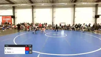 51 kg Semifinal - Brock Weiss, M2 Black vs Dyllan Davis, Doughboy Red