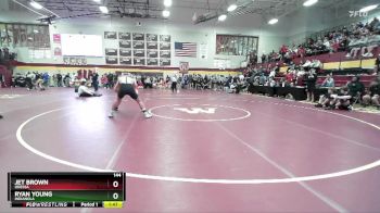 144 lbs Quarterfinal - Jet Brown, ODESSA vs Ryan Young, INDIANOLA