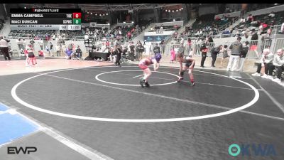 57 lbs 3rd Place - Emma Campbell, Tiger Trained Wrestling vs Maci Duncan, South Central Punisher Wrestling Club