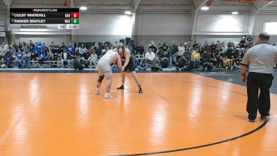 285 lbs Quarterfinal - Colby Whitehill, Glenville State vs Parker Bentley, West Liberty