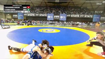 Boys 3A 120 lbs Champ. Round 2 - Mohammed Haidari, Auburn Mountainview vs Kysen Olson, Sedro-Woolley