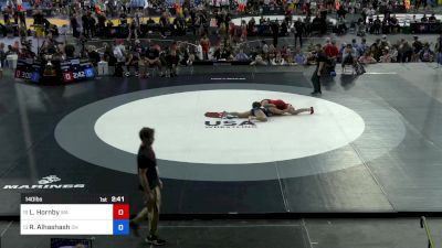 140 lbs Cons 8 #1 - Lia Hornby, WA vs Rejan Alhashash, OH