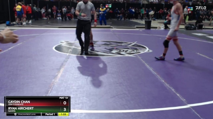 106 lbs Champ. Round 3 - Ryan Hirchert, Nampa vs Caydin Chan, San Clemente