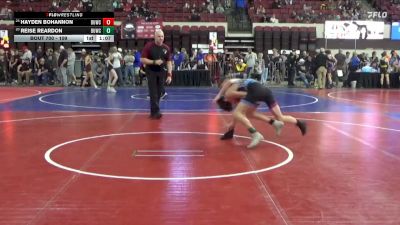 109 lbs Quarterfinal - Hayden Bohannon, Windy City Wrestlers vs Reise Reardon, Team Real Life