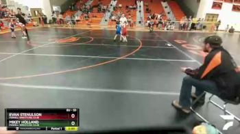 53 lbs Cons. Semi - Evan Stenulson, Powell Wrestling Club vs Mikey Holland, Powell Wrestling Club