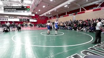 215 lbs Cons. Round 4 - Dylan G Hayes, Tamalpais vs Soushians Bahramifar, Campolindo