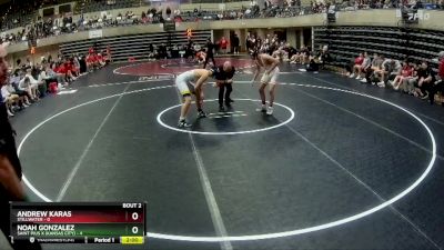 160 lbs Round 1 (4 Team) - Noah Gonzalez, Saint Pius X (Kansas City) vs Andrew Karas, Stillwater