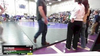 175 lbs Champ. Round 2 - Ryan Wilson, Nashville Christian vs Lucas Ricketts, Union County