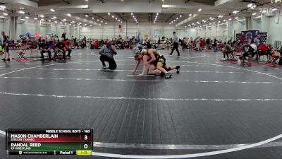 180 lbs Round 5 - Mason Chamberlain, Steller Trained vs Randal Reed, CP Wrestling