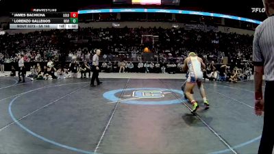 5A 160 lbs 1st Place Match - Lorenzo Gallegos, Volcano Vista vs James Bachicha, Los Lunas