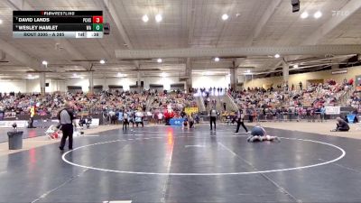 A 285 lbs Cons. Round 2 - David Lands, Polk Co. High School vs Wesley Hamlet, Watertown High School