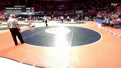 3A 157 lbs Champ. Round 1 - Marquis Deloach, Hillside (Proviso West) vs Jaedon Calderon, Lockport (Twp.)