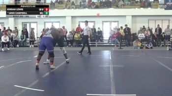 285 lbs Cons. Semi - Jordan Lewis, Wisconsin-Whitewater vs Leno Campbell, Millikin