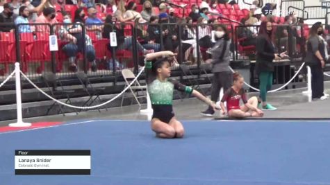 Lanaya Snider - Floor, Colorado Gym Inst. - 2021 Region 3 Women's Championships