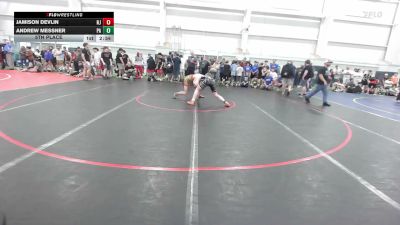 160 lbs 5th Place - Jamison Devlin, NJ vs Andrew Messner, PA