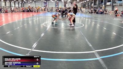 92 lbs Rd# 2 -10:15am Friday - Zolah Williams, MGW Slay Belles vs Bryher Horton, Iowa Ladies