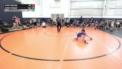 62 lbs Round Robin 5 - Wyatt Michael, Indiana Outlaws - YTH vs Avery Fowler, Wisco Boyz - YTH