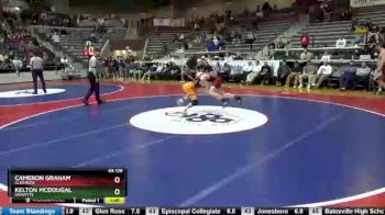 4A 126 lbs Quarterfinal - Cameron Graham, Glen Rose vs Kelton McDougal, Gravette