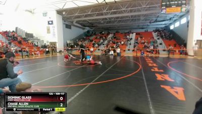 108-117 lbs Round 4 - Dominic Glass, Cody Wrestling Club vs Chase Allen, Greybull Basin Athletic Club