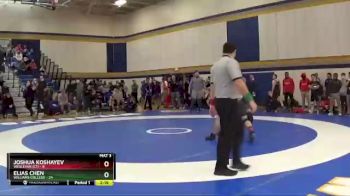 197 lbs Champ Round 1 (16 Team) - Joshua Koshayev, Wesleyan (CT) vs Elias Chen, Williams College