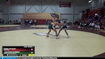 157 lbs Cons. Round 2 - Evan Atchley, Dubuque vs Jeraimiah Nyberg, Graceland University