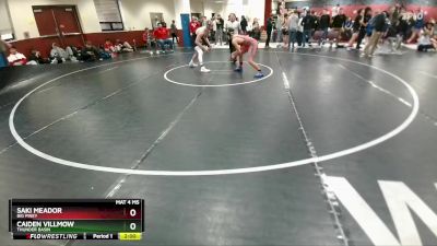 157 lbs Semifinal - Saki Meador, Big Piney vs Caiden Villmow, Thunder Basin