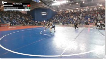 157 lbs Champ. Round 1 - Myles Burroughs, Northfield Mt Hermon vs Enzo Triola, St Peter Prepatory