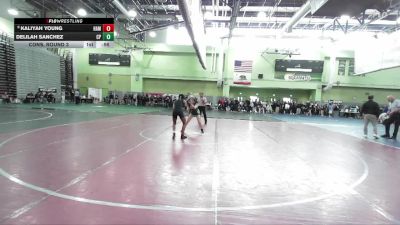 100 lbs Cons. Round 3 - Delilah Sanchez, CANOGA PARK vs Kaliyah Young, Hamilton