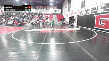 285 lbs 2nd Place Match - Treg Dimond, Hansen vs Jose Ortiz, Shoshone
