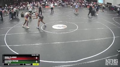 1A/2A 175 Semifinal - Kayden Payne, Ninety Six vs Zion Clarke, Columbia