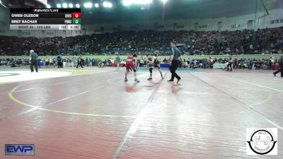 105 lbs Round Of 32 - Owen Oleson, Checotah Matcats vs Bret Bachar, Ponca City