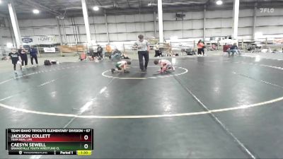 67 lbs Quarterfinal - Caesyn Sewell, Grangeville Youth Wrestling Cl vs Jackson Collett, Team Real Life