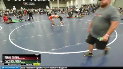 150 lbs Cons. Round 2 - Matthew Abreu, Kongkrete Wrestling Academy vs Tobias Pinson, Longmont Grizzlies Wrestling