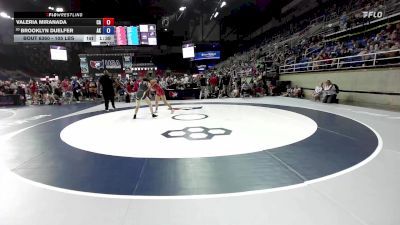 105 lbs Cons. Sub-rd Of 16 - Valeria Miranada, CA vs Brooklyn Duelfer, AK