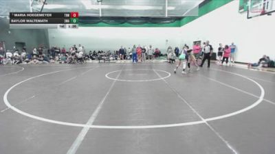 100 lbs Quarterfinal - Maria Hoegemeyer, The Best Wrestler vs Baylor Waltemath, 308 Wrestling Academy