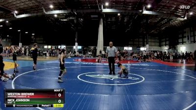 55 lbs Round 3 (6 Team) - Nick Johnson, RAW vs Weston Brewer, HANOVER HAWKEYE