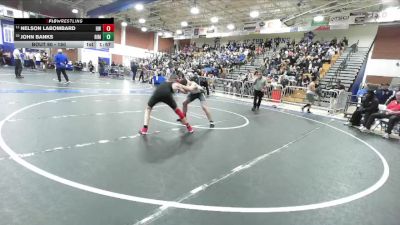 150 lbs Champ. Round 1 - Nelson LaBombard, Harvard-Westlake vs John Banks, Rim Of The World