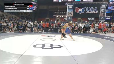 155 lbs Cons. Quarters - Mary Snider, California vs Jayci Shelton, Missouri